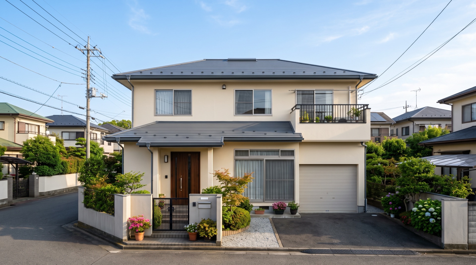 塗り替えを終えた住宅